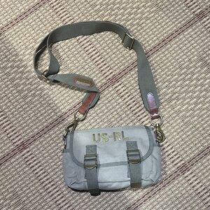 Ralph Lauren Black Label Olive Messenger Bag